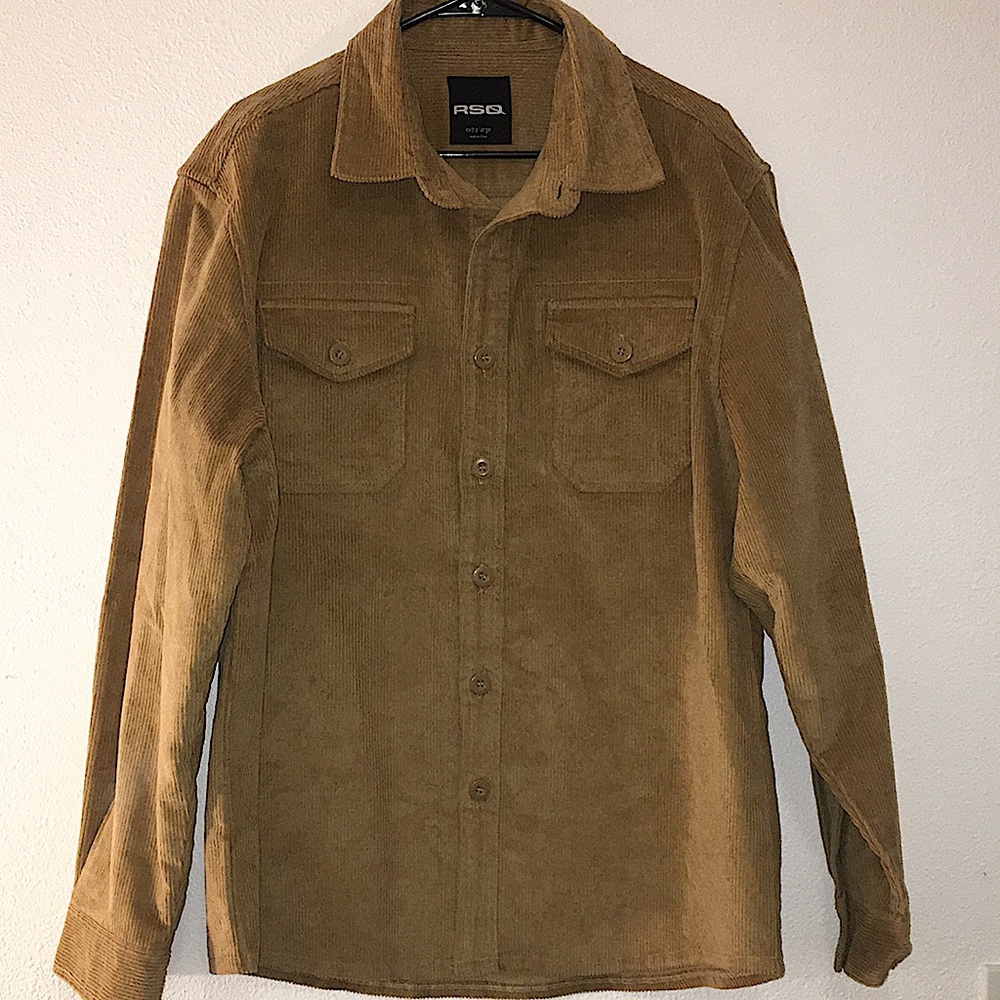 RSQ Mens Corduroy Shirt Jacket